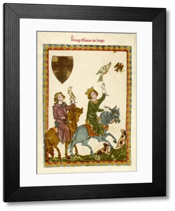 Framed Print : 13th Cent Hawking Framed Print : 13th Cent Hawking