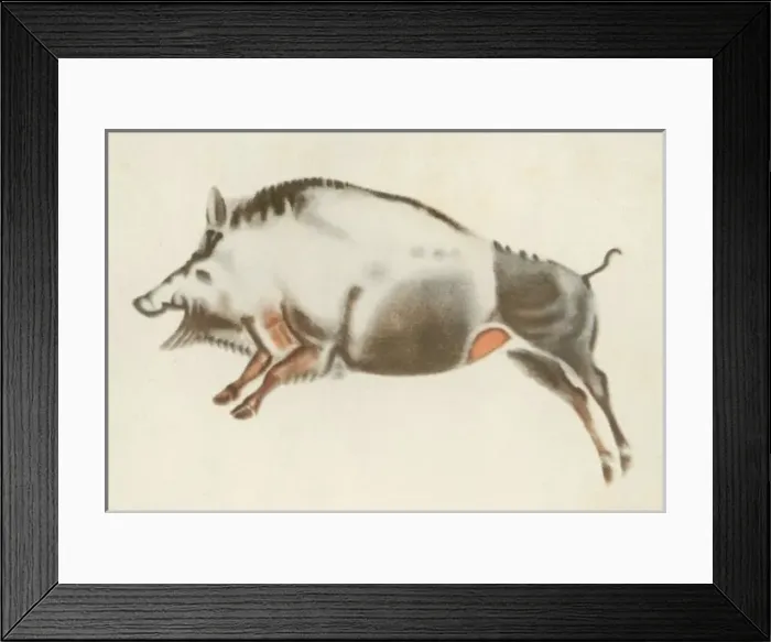 Framed Print : Altamira Boar Painting Framed Print : Altamira Boar Painting