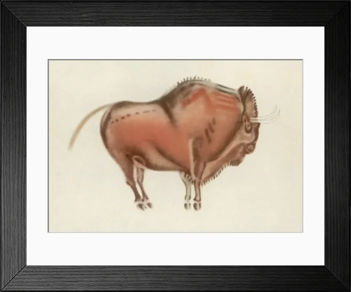Framed Print : Altamira Bison Painting Framed Print : Altamira Bison Painting