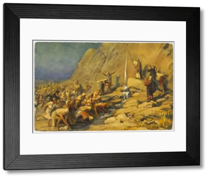 Framed Print : Moses Obtains Water Framed Print : Moses Obtains Water