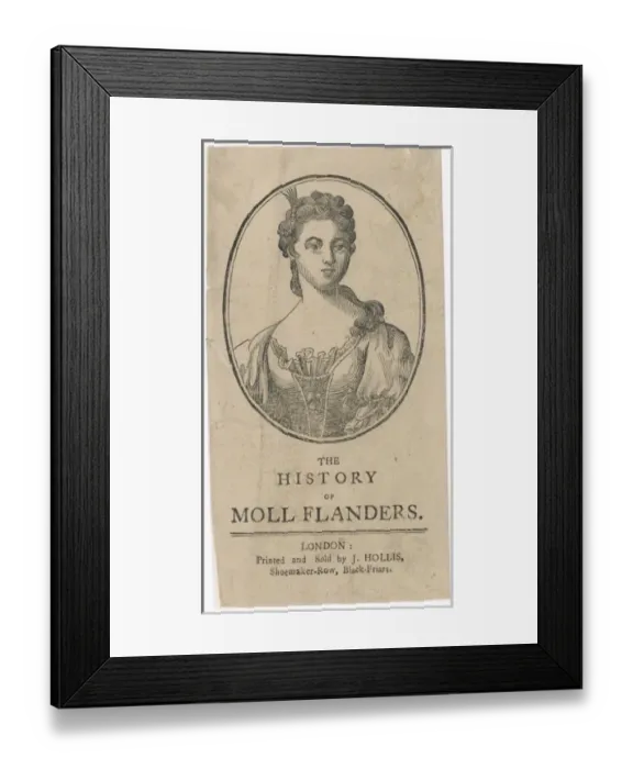 Framed Print : Moll Flanders / Defoe Framed Print : Moll Flanders / Defoe