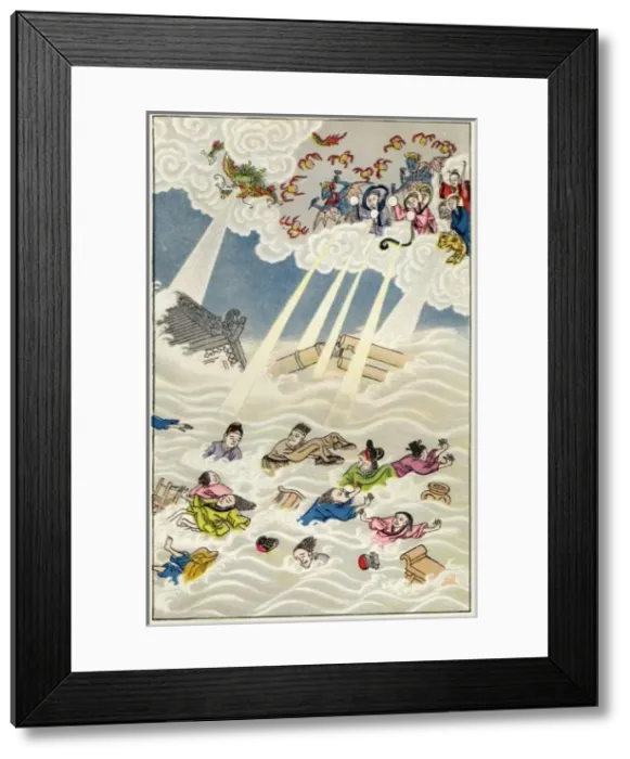 Framed Print : Buddhas Foes Punished Framed Print : Buddhas Foes Punished