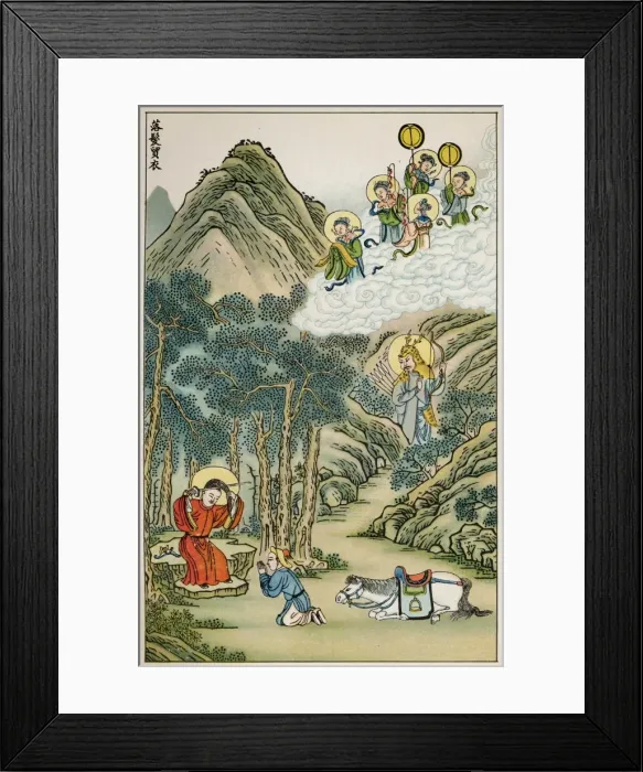 Framed Print : Buddhas Cuts his Hair Framed Print : Buddhas Cuts his Hair