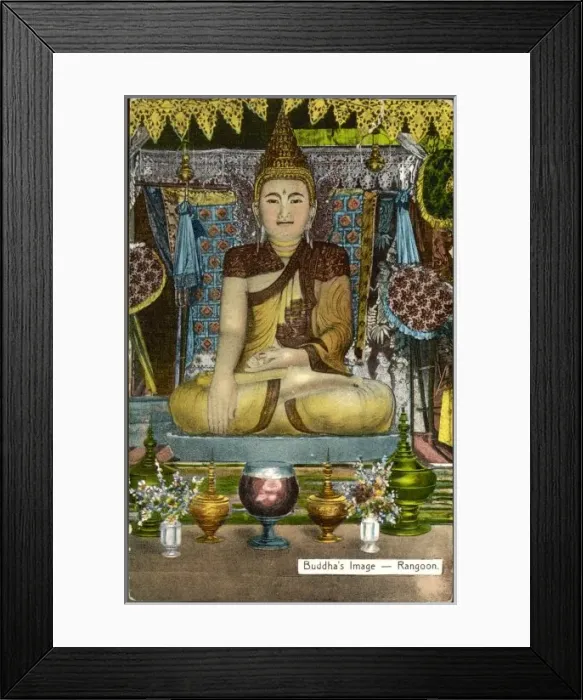 Framed Print : Buddha Image, Rangoon Framed Print : Buddha Image, Rangoon