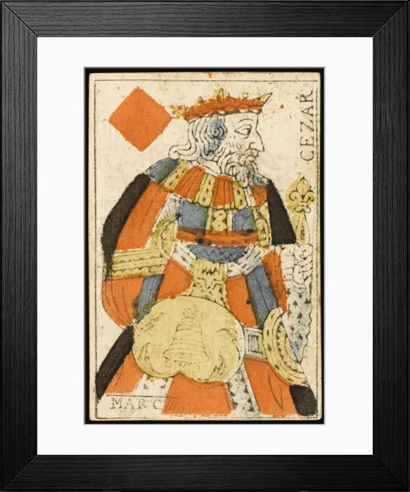 Framed Print : King of Diamonds / French Framed Print : King of Diamonds / French