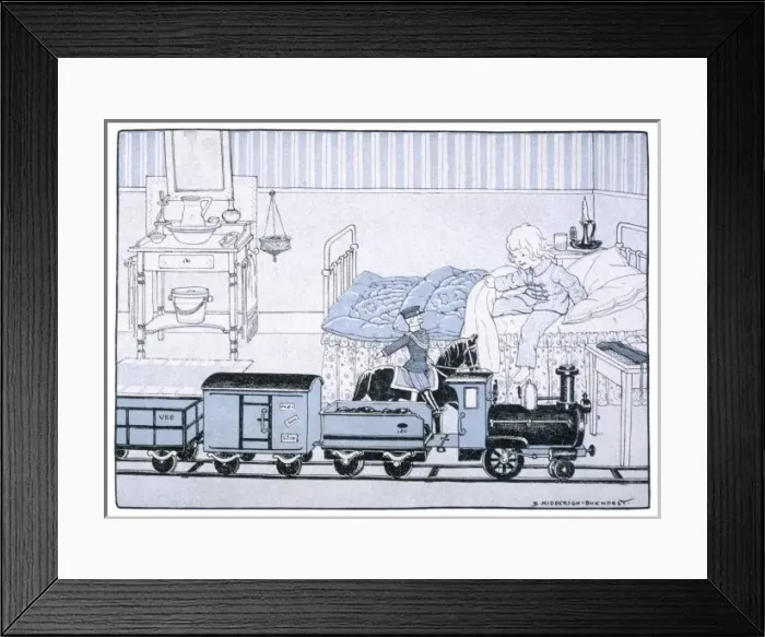 Framed Print : Boy Dreams of Toys Framed Print : Boy Dreams of Toys