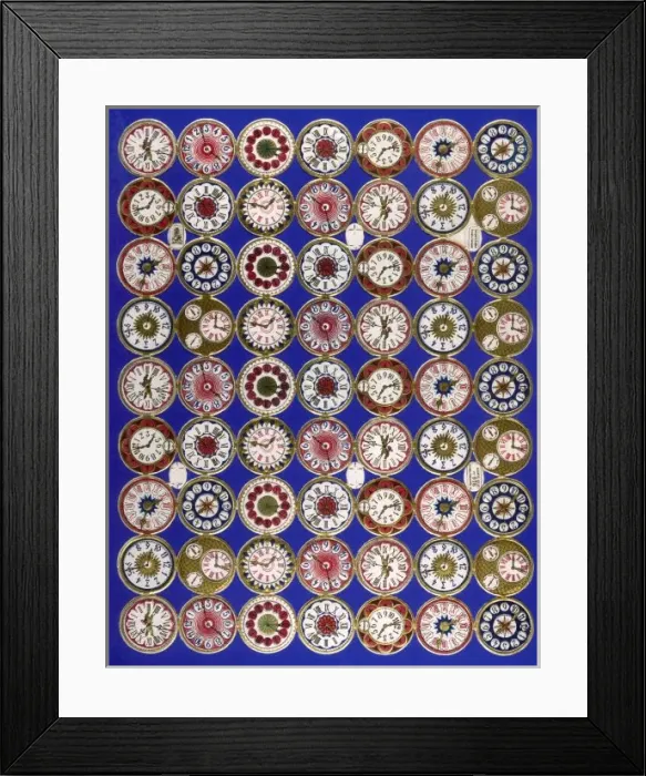 Framed Print : Various Clock Faces Framed Print : Various Clock Faces