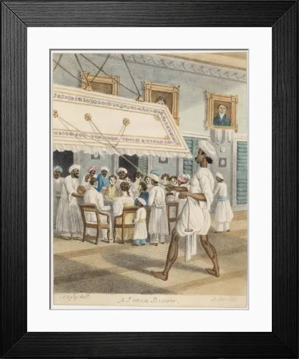 Framed Print : British at Dinner Framed Print : British at Dinner