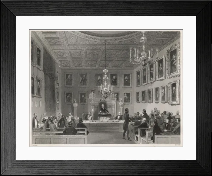 Framed Print : Royal Society / Fairholt Framed Print : Royal Society / Fairholt