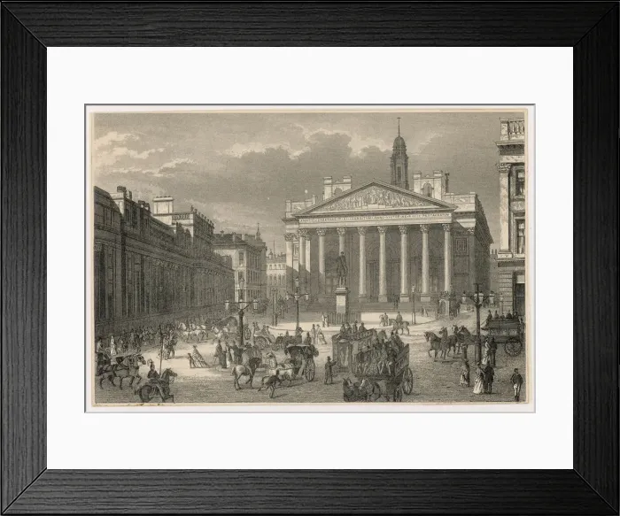 Framed Print : Bank of Eng / 1870 / Anon Framed Print : Bank of Eng / 1870 / Anon