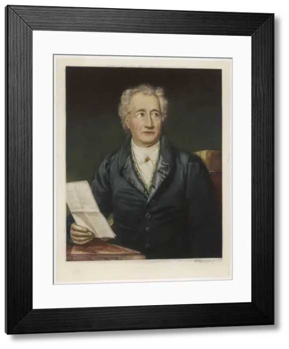 Framed Print : Goethe (Stieler) Colour Framed Print : Goethe (Stieler) Colour