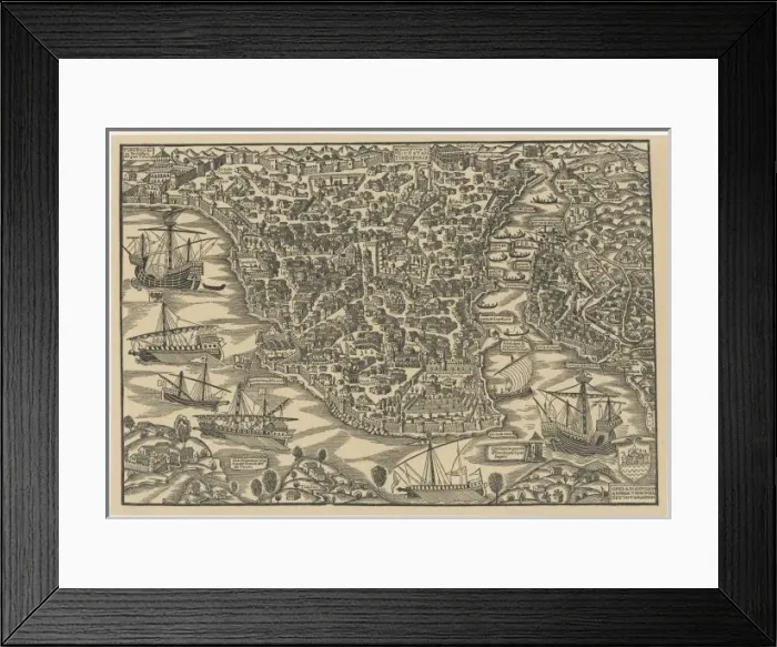 Framed Print : Istanbul in 1520 Framed Print : Istanbul in 1520