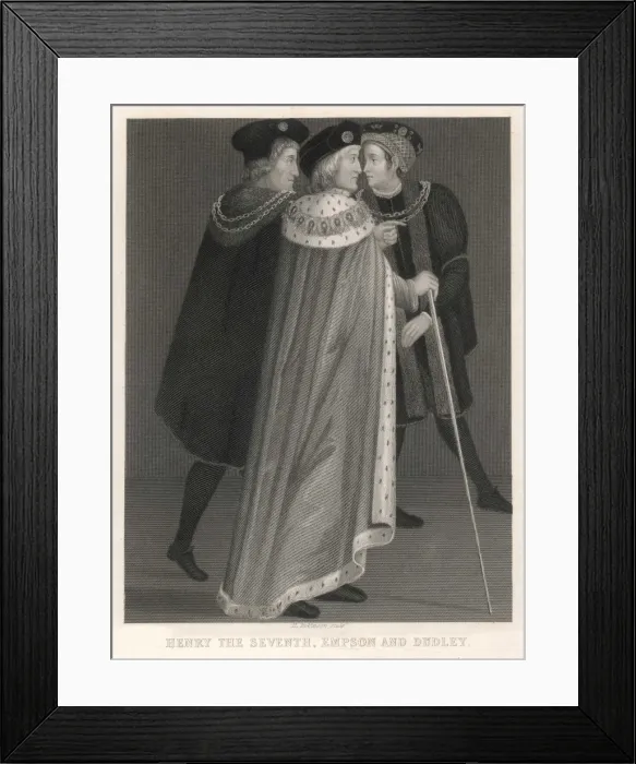 Framed Print : Henry VII & Ministers Framed Print : Henry VII & Ministers
