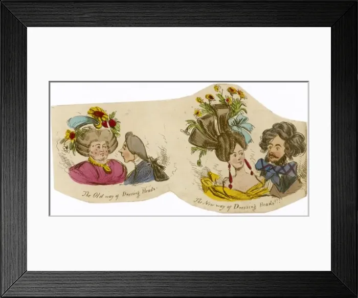 Framed Print : Toilet / Hair / Styles Framed Print : Toilet / Hair / Styles
