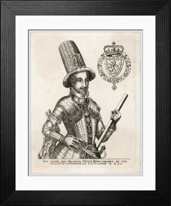 Framed Print : James 1 (Elstracke) Framed Print : James 1 (Elstracke)