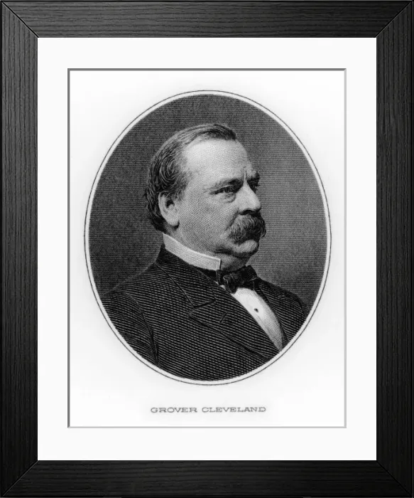 Framed Print : Grover Cleveland 19C Framed Print : Grover Cleveland 19C