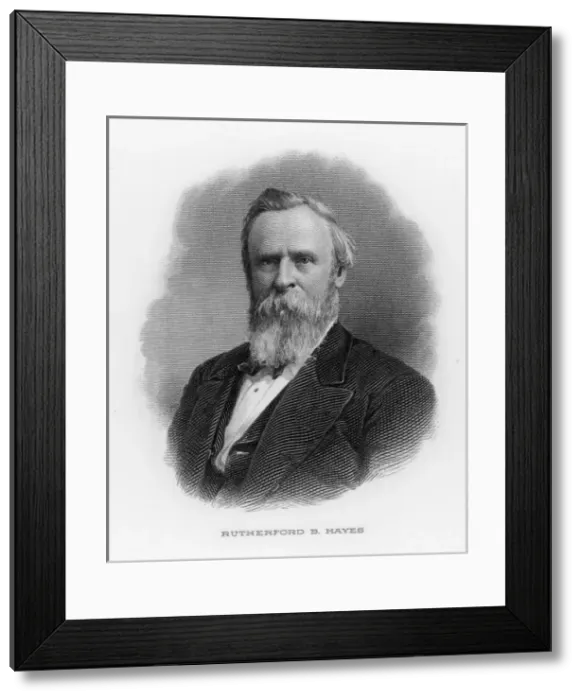 Framed Print : Rutherford B Hayes 19C Framed Print : Rutherford B Hayes 19C