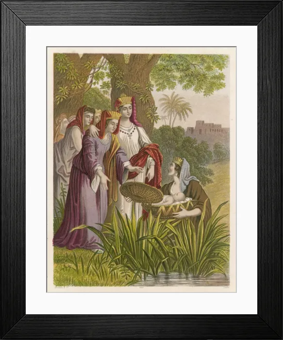 Framed Print : Moses Found - Kronheim Framed Print : Moses Found - Kronheim