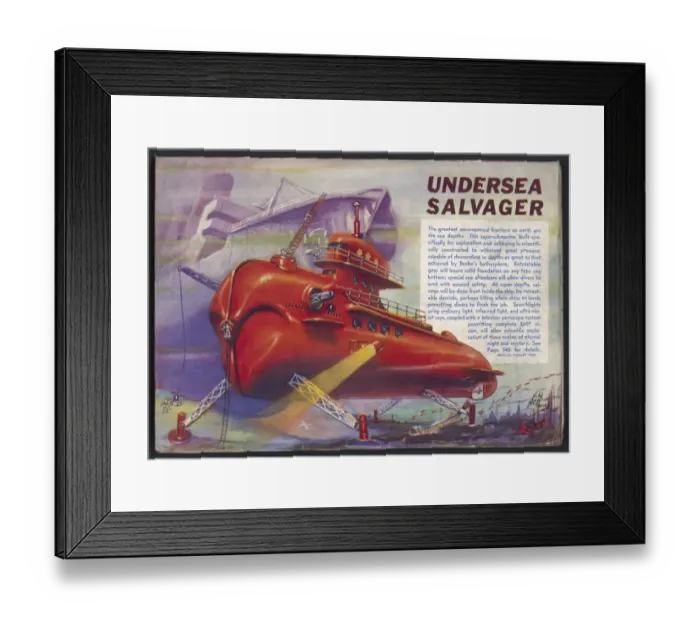 Framed Print : Undersea Salvager Framed Print : Undersea Salvager