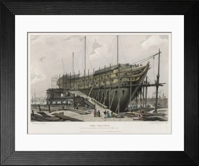 Framed Print : NELSON AT WOOLWICH Framed Print : NELSON AT WOOLWICH