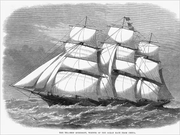 SPINDRIFT. British clipper for the China tea trade, which in 1868 won the ocean race