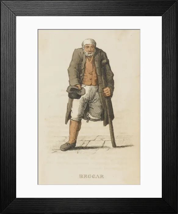 Framed Print : London / Cries / Beggar Framed Print : London / Cries / Beggar