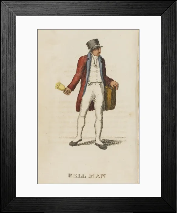 Framed Print : London / Cries / Bellman Framed Print : London / Cries / Bellman