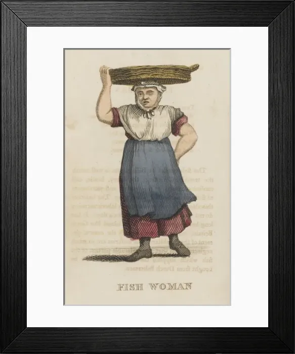 Framed Print : London / Cries / Fish Woman Framed Print : London / Cries / Fish Woman