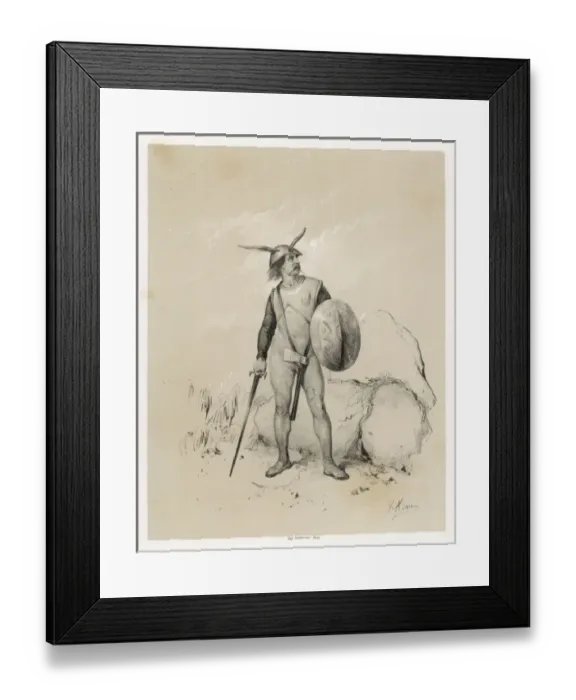 Framed Print : A Saxon Warrior Framed Print : A Saxon Warrior