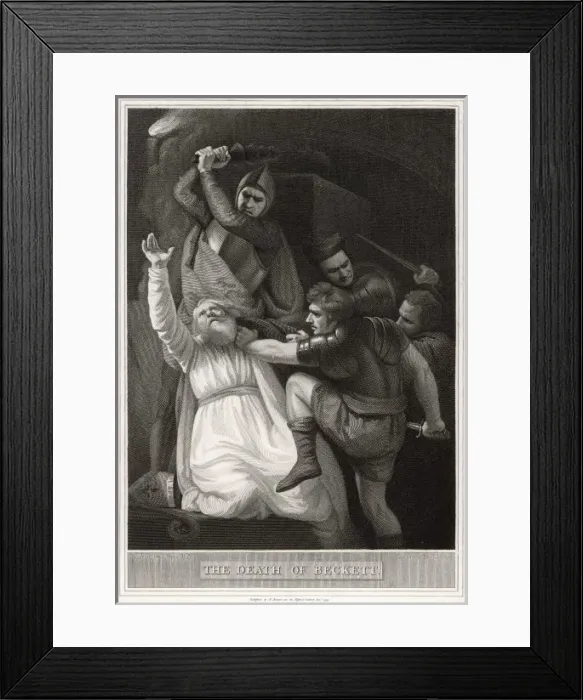 Framed Print : Becket Assassinated / 1170 Framed Print : Becket Assassinated / 1170