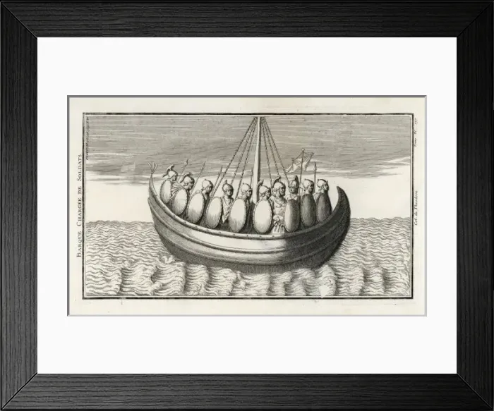 Framed Print : Roman Boat & Soldiers Framed Print : Roman Boat & Soldiers