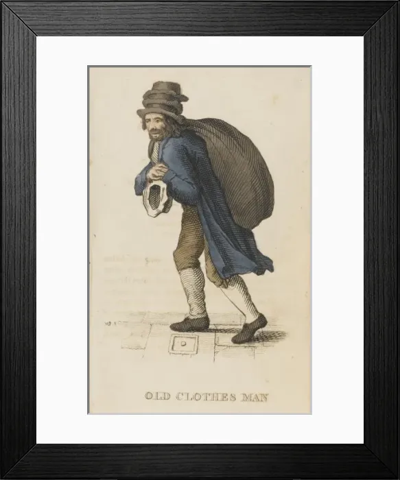 Framed Print : London / Cries / Clothes Man Framed Print : London / Cries / Clothes Man