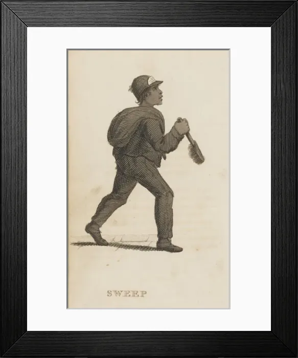 Framed Print : Jet Black Chimney Sweep Framed Print : Jet Black Chimney Sweep