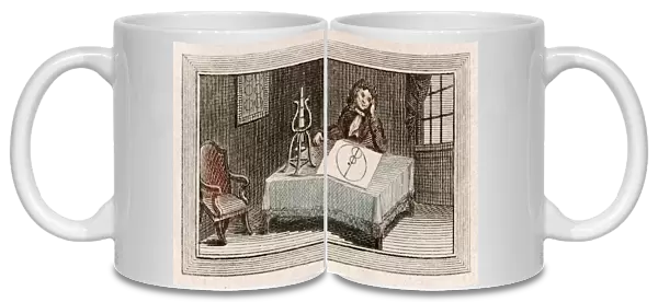 Leeuwenhoek at Desk