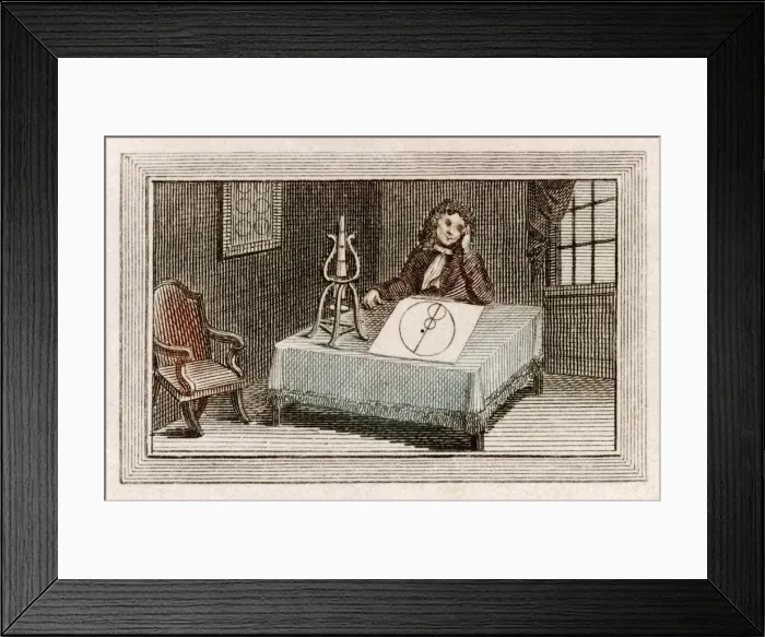 Framed Print : Leeuwenhoek at Desk Framed Print : Leeuwenhoek at Desk