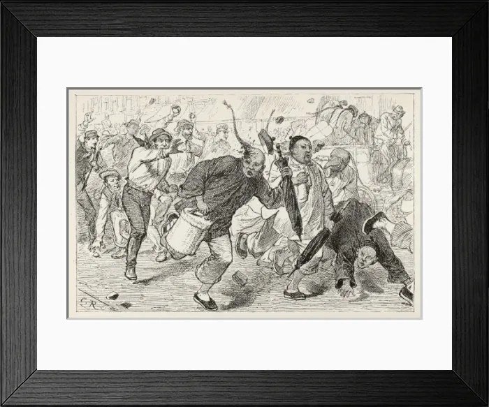 Framed Print : Chinese Immigrants