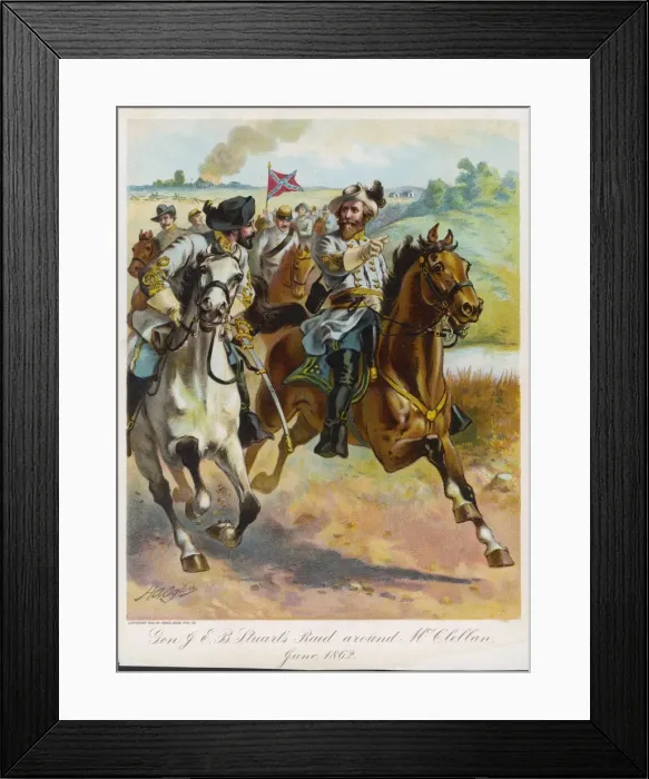 Framed Print : Civil War / Stuarts Raid Framed Print : Civil War / Stuarts Raid