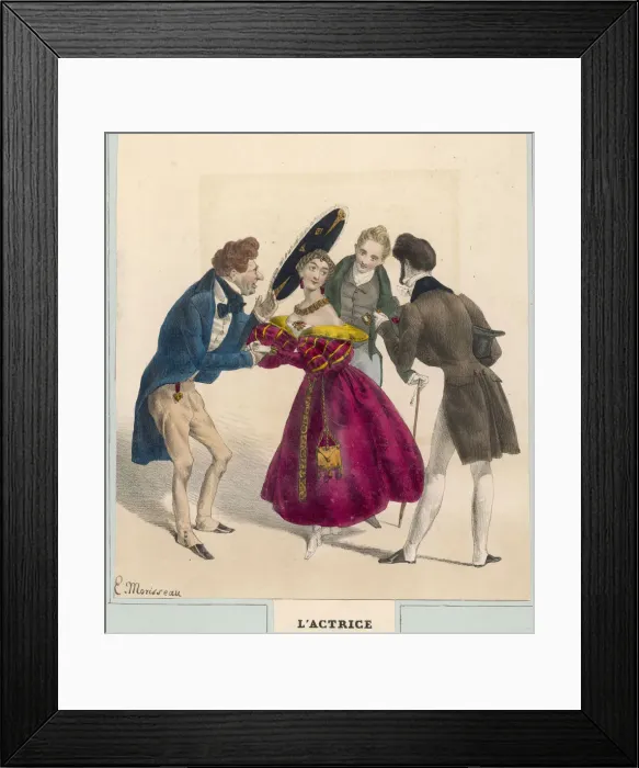 Framed Print : French Actress C1835 Framed Print : French Actress C1835