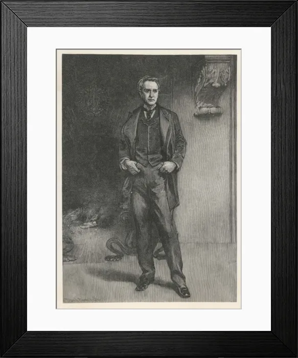 Framed Print : Edwin Booth / Us Actor Framed Print : Edwin Booth / Us Actor