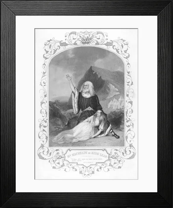 Framed Print : Macready / Lear / Act 5 Sc 3 Framed Print : Macready / Lear / Act 5 Sc 3
