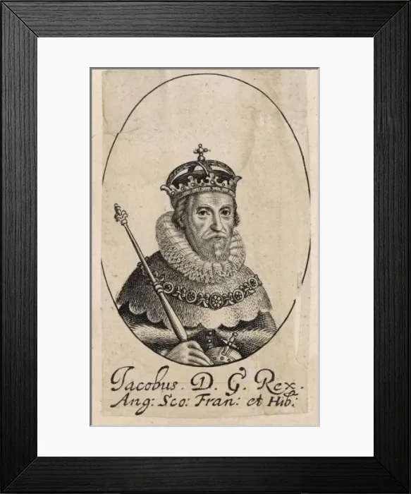 Framed Print : James I / Anon / Crown Framed Print : James I / Anon / Crown