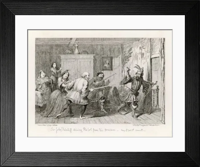 Framed Print : Henry Iv / Falstaff / Pistol Framed Print : Henry Iv / Falstaff / Pistol