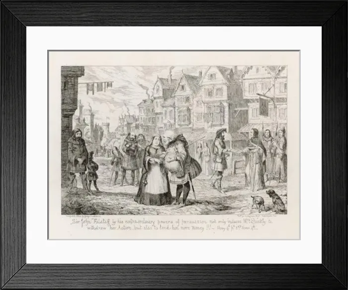 Framed Print : Henry Iv / Falstaff / Mrs Q Framed Print : Henry Iv / Falstaff / Mrs Q