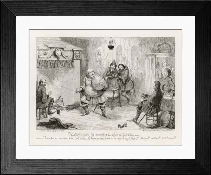 Framed Print : Henry Iv / Falstaff / Gadshl Framed Print : Henry Iv / Falstaff / Gadshl