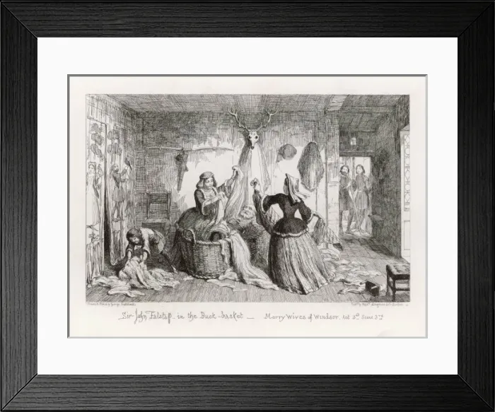 Framed Print : Merry Wives / Falstaff / A3 Framed Print : Merry Wives / Falstaff / A3