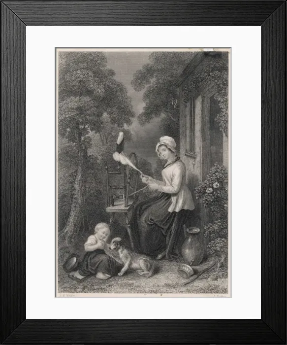 Framed Print : Spinning, Scotland Framed Print : Spinning, Scotland