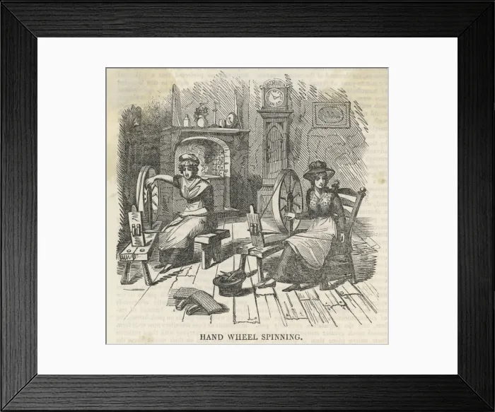 Framed Print : Spinning, England Framed Print : Spinning, England