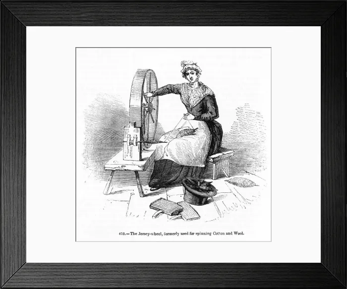 Framed Print : Jersey Spinning Wheel Framed Print : Jersey Spinning Wheel