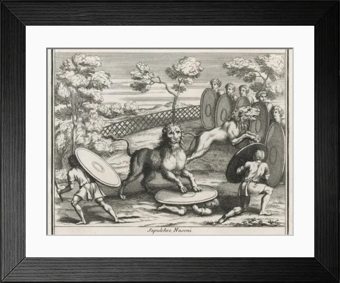 Framed Print : Roman Lion Hunt Framed Print : Roman Lion Hunt