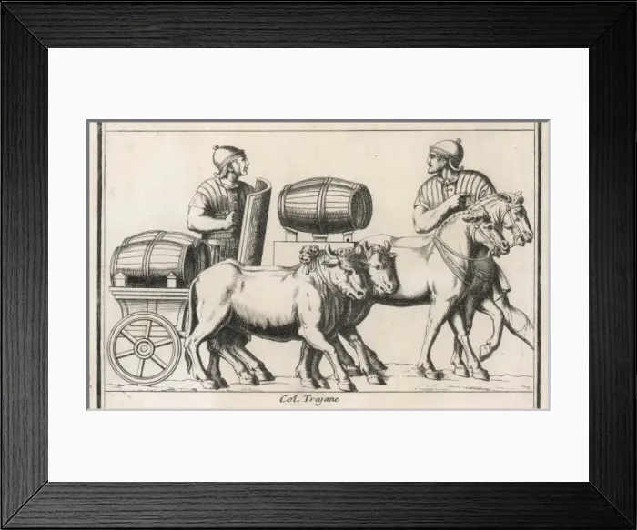 Framed Print : Roman Wagons Framed Print : Roman Wagons